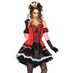 Leg Avenue 85373 - Königlich Sexy Königin-Damen kostüm, Größe Large, EUR 40, rot/schwarz