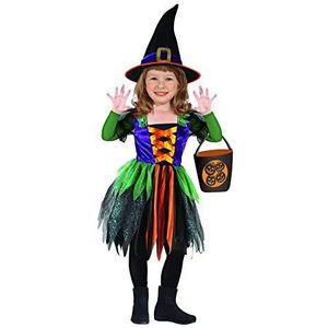 Baby Witch costume girl (Size 3-4 years) with Trick-or-Treat bag