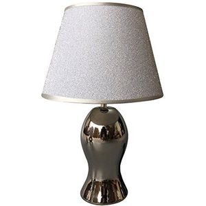 Homea 6LCE102AG lamp, keramiek, 40 W, zilver, 2525 x 37 cm