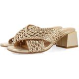 GIOSEPPO Clarcona - Sandalen - Platina - Gevlochten Leer - Gevoerde Binnenzool