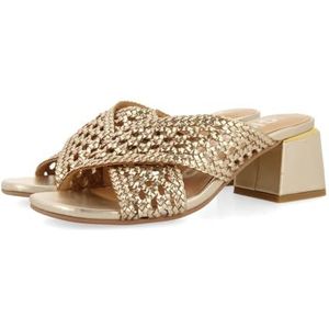 GIOSEPPO Clarcona - Sandalen - Platina - Gevlochten Leer - Gevoerde Binnenzool