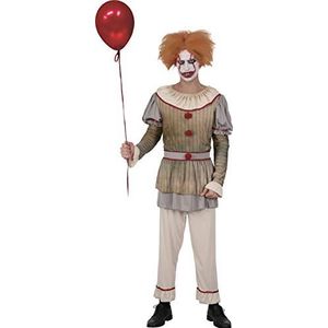 Horror Creepy Clown costume disguise fancy dress man adult (One size)