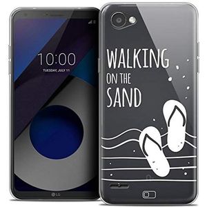 Beschermhoes voor LG Q6, ultra dun, motief: Summer Walking on the Sand