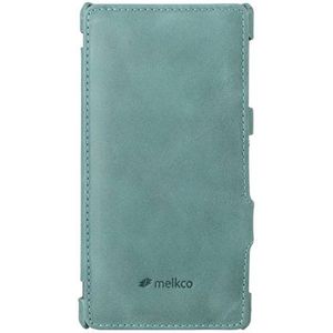 Melkco Booka Type Premium Lederen Hoesje voor Sony Xperia Z1 Honami - Vintage Lake Blue