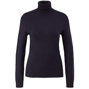 Comma Vrouwen Trui Langarm Lange Mouwen Trui, 5976 Marine, 44/Grote Maten Tall