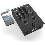 Reloop RMX-10BT 2-kanaals DJ-mixer met 3-bands EQ en Bluetooth-ingang voor draadloze muziek streaming van uw smartphone/tablet rechtstreeks naar uw mixer