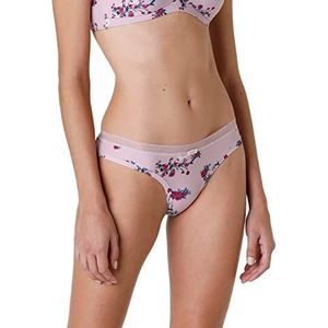 Lovable Dames My Daily Comfort Printed Braziliaanse slip, Roze Stampa Fiori, XL