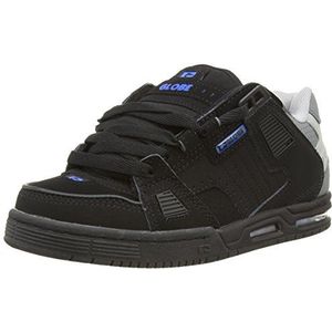 Globe Sabre Sneakers voor volwassenen, uniseks, Zwart Zwart Zwart Houtskool Blauw, 46 EU