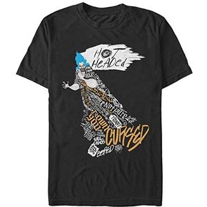 Disney Super Villains Young T-shirt met korte mouwen voor heren, Houtskool Hei, M