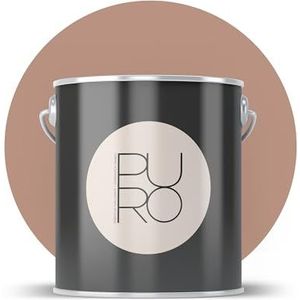 Livingwalls PURO Premium muurverf c2025 - schilderverf met zeer hoge dekking - matte hoogwaardige binnenverf in bruin - 5 l