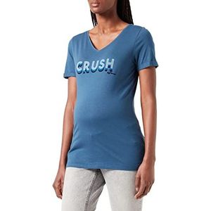 Supermom Crush T-shirt voor dames met korte mouwen, Dark Denim - P083, 34 NL