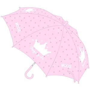 Safta Moos Magic Girls Handmatige paraplu, 480 mm, Roze, único