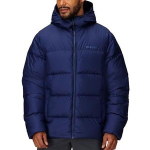 Marmot Heren Guides Down Hoody, Lichtgewicht donsjack, warme winterpuffy, waterafstotende gewatteerde jas, winddicht functioneel jack, draagbare outdoorjas met capuchon, Arctic Navy, XXL