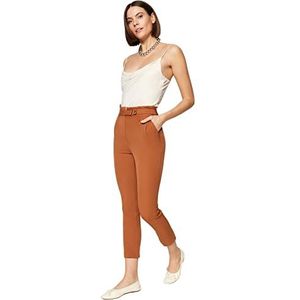Trendyol Brown Snap Pants Boxershorts voor kinderen en dames, Bruin, 32 NL