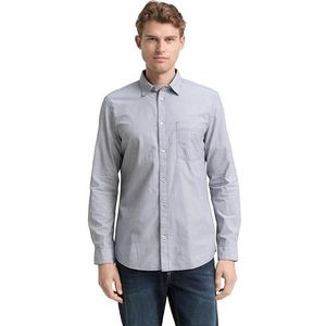 TOM TAILOR heren overhemd, 38977 - Blue Stripe, XL