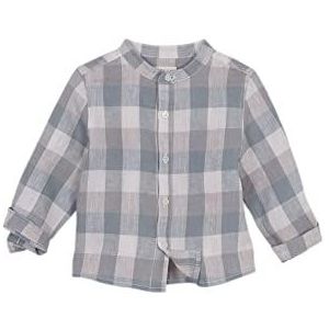 Gocco shirt vichy baby, Blauw, 9-12 Maanden