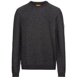 camel active - Gebreide Herentrui - Donkergrijs - Katoenmix
