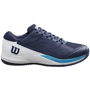 Wilson Rush Pro Ace Tennisschoenen voor heren, marineblauw, blazer, wit, blauw, atol, 48 2/3 EU