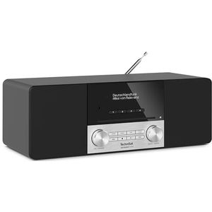 TechniSat - DIGITRADIO 3 ASA - Compact DAB+ Stereo-systeem - Zwart - Hout en Aluminium