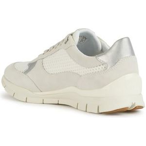 Geox D Sukie A Sneakers voor dames, gebroken wit/wit, 40 EU, Off White White, 40 EU
