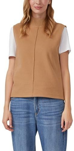 Sweatshirt - Gemêleerd - Mouwloos - Katoenmix