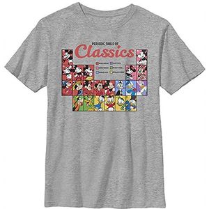 Disney Characters Classic Periodic Boy's Crew Tee, Athletic Heather, X-Small, Athletic Heather, XS