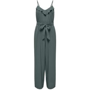 ONLY Onlcali S/L Long WVN Noos jumpsuit voor dames, groen, XXS