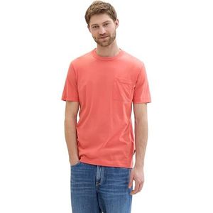 TOM TAILOR Heren T-shirt, 26202 - Flamingo Flower, S