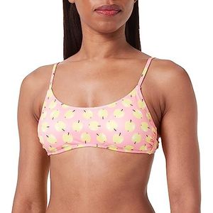 United Colors of Benetton Gevoerde BH 3LWH5R02X bovendeel van de bikini, roze met 72P, S dames, roze met patroon 72p, S