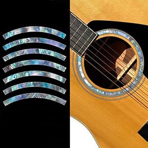 Inlay stickers voor akoestische gitaar Purflinng geluidsgat in abalone, rozetstrepen/abalone-mix