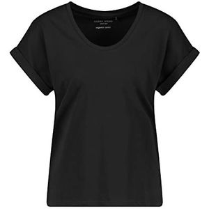 GERRY WEBER Edition Dames 870061-44019 T-shirt, zwart, 36, zwart, 36