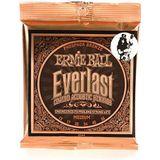 Ernie Ball Everlast Medium Coated Phosphor Bronze Acoustic Guitar Strings - 13-56 Gauge