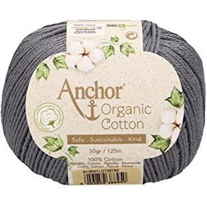 Anchor Organic Cotton 4-draads ca. 125 m 06041 grafiet 50 g
