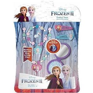Disney Frozen 6-delige haaraccessoireset met borstel, 2 cosmetica- en sieradensets (Kids 1)