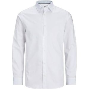 JPRBLANORDIC Detail Shirt L/S, wit/pasvorm: comfortabele pasvorm, L