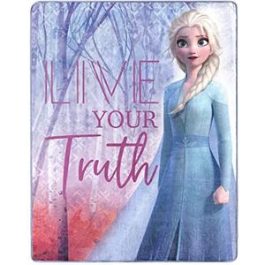 Frozen 2, Elsa Living Truth Silk Touch Gooi Deken, 40 ""x 50