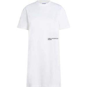 Karl Lagerfeld - Karlism Tee Dress - Wit - Jerseyjurk