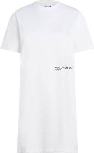 Karl Lagerfeld - Karlism Tee Dress - Wit - Jerseyjurk