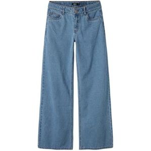 Nlfkizza DNM Lw Wide Pant Noos, blauw (light blue denim), 158