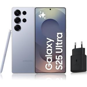 Samsung Galaxy S25 Ultra, 5G Android smartphone met Galaxy AI, 512 GB, snellader 25 W inbegrepen, smartphone ontgrendeld, titaniumblauw