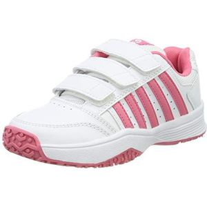 K-Swiss Court Smashstrpomni Kinderschoenen, wit/roze, 32 EU