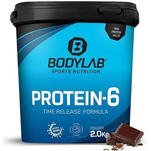 Bodylab Protein-6 2kg | meercomponenten-eiwitpoeder, eiwitpoeder van 6 hoogwaardige eiwitbronnen | proteÃ¯neshake voor spieropbouw | chocolade