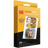 Kodak 2""x3"" Premium Zink Pre-Cut Sticker Fotopapier (30 Vellen) Compatibel met alle Kodak 2x3"" Instant Print-producten - behalve Printomatic