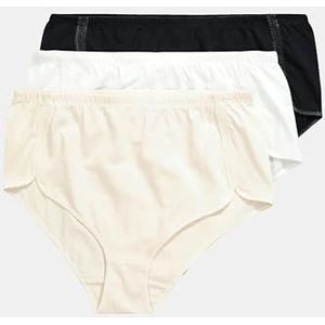 Ulla Popken, Dames, grote maten, 3 stuks, kantoorbroek, Meerkleurig, 46-48