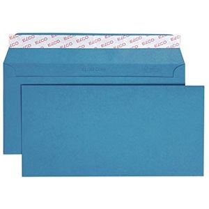 Elco 18833.33 Color Box met deksel en 250 enveloppen/verzendtas, zelfklevende sluiting, C5/6 DL, 100 g, koningsblauw, venster: nee