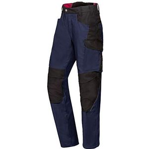 BP 1820-565-1432-47/48n stofmix met stretch werkbroek voor mannen, hogere taille op de rug, 65% polyester/35% katoen, nachtblauw/zwart, 47/48N maat