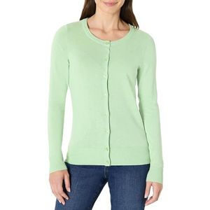 Amazon Essentials Lichtgewicht trui met ronde hals voor dames (verkrijgbaar in grote maten), licht jade groen, X-Small