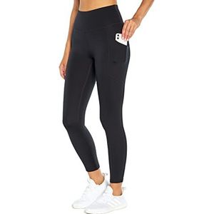Zobha Women's Standard Easy High Rise Endurance Deluxe Pocket Legging, Black