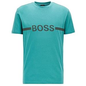 BOSS Heren Rn Slim Fit T-shirt, Turquoise/Aqua447, XXL