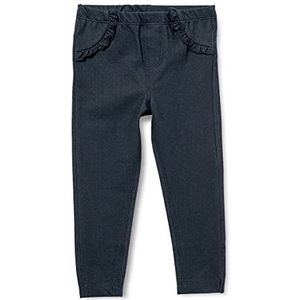 MINYMO Baby-meisjes leggings Sweat Denim Jeans, Blue Denim, 62 cm